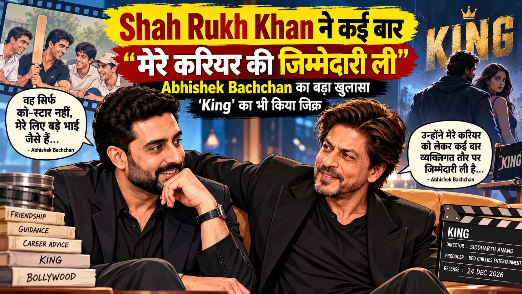 Shah Rukh Khan ने कई बार मेरे करियर की जिम्मेदारी ली: Abhishek Bachchan ने बताया ‘King’ से जुड़ा खास कनेक्शन