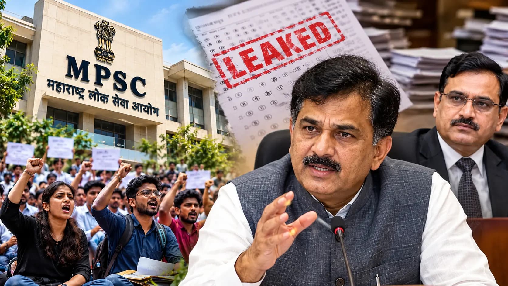 MPSC पेपर लीक मामले में महाराष्ट्र सरकार ने दिखाई सख्ती: मामले की जांच करेंगे तुकाराम मुंडे।