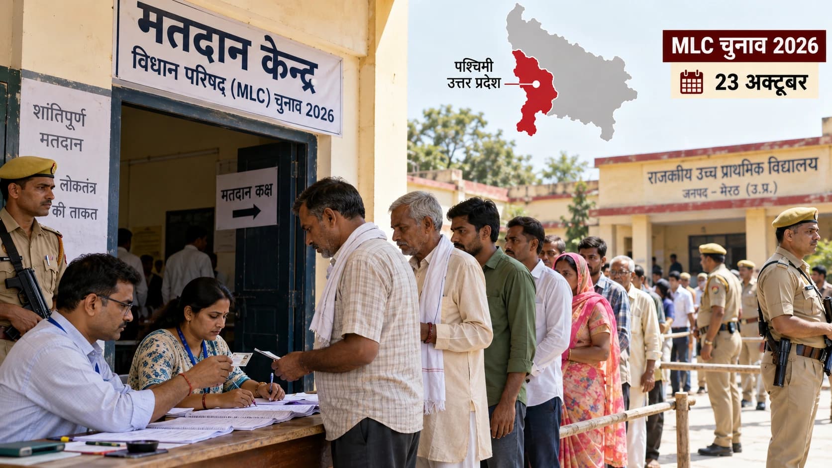 यूपी MLC चुनाव 2026: 23 अक्टूबर को पश्चिमी यूपी की 5 सीटों पर मतदान, तीन स्तरीय सुरक्षा व्यवस्था; जानें जरूरी नियम