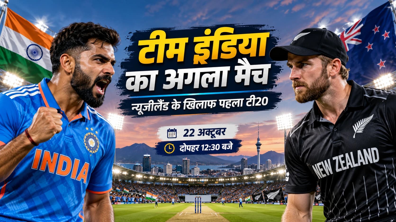 IND vs NZ: अब कब मैदान में उतरेगी टीम इंडिया? न्यूजीलैंड के खिलाफ 22 अक्टूबर को पहला टी20