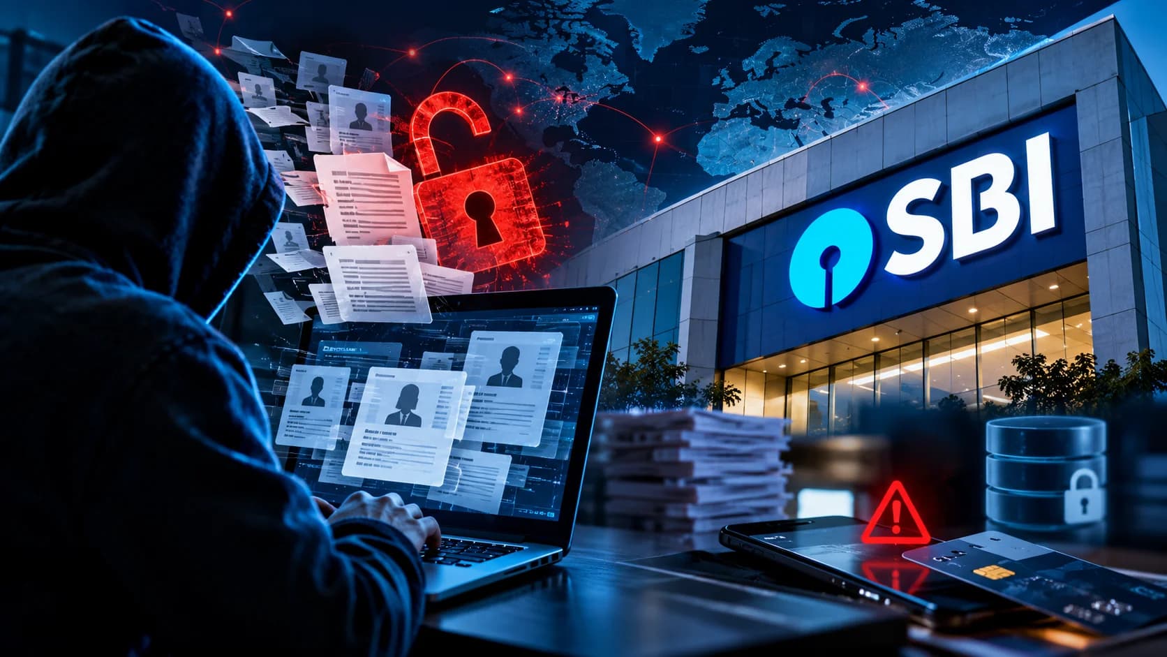 SBI Cyber Attack: देश के सबसे बड़े बैंक का डेटा डार्क वेब पर पहुंचा, 3.75 लाख रिकॉर्ड की जांच में 3,897 ग्राहकों की निजी जानकारी मिली