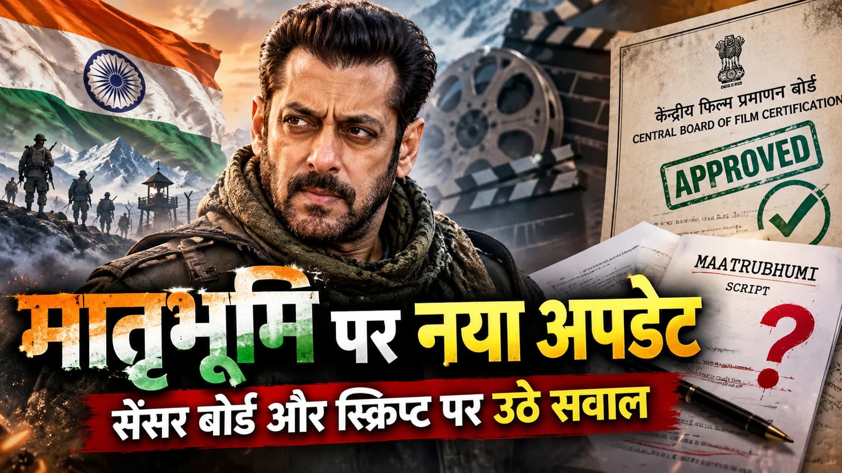 सलमान खान की 'मातृभूमि' पर बड़ा खुलासा! सेंसर बोर्ड में नहीं पहुंची फिल्म, स्क्रिप्ट बदलने की खबरों पर सामने आई नई सच्चाई।