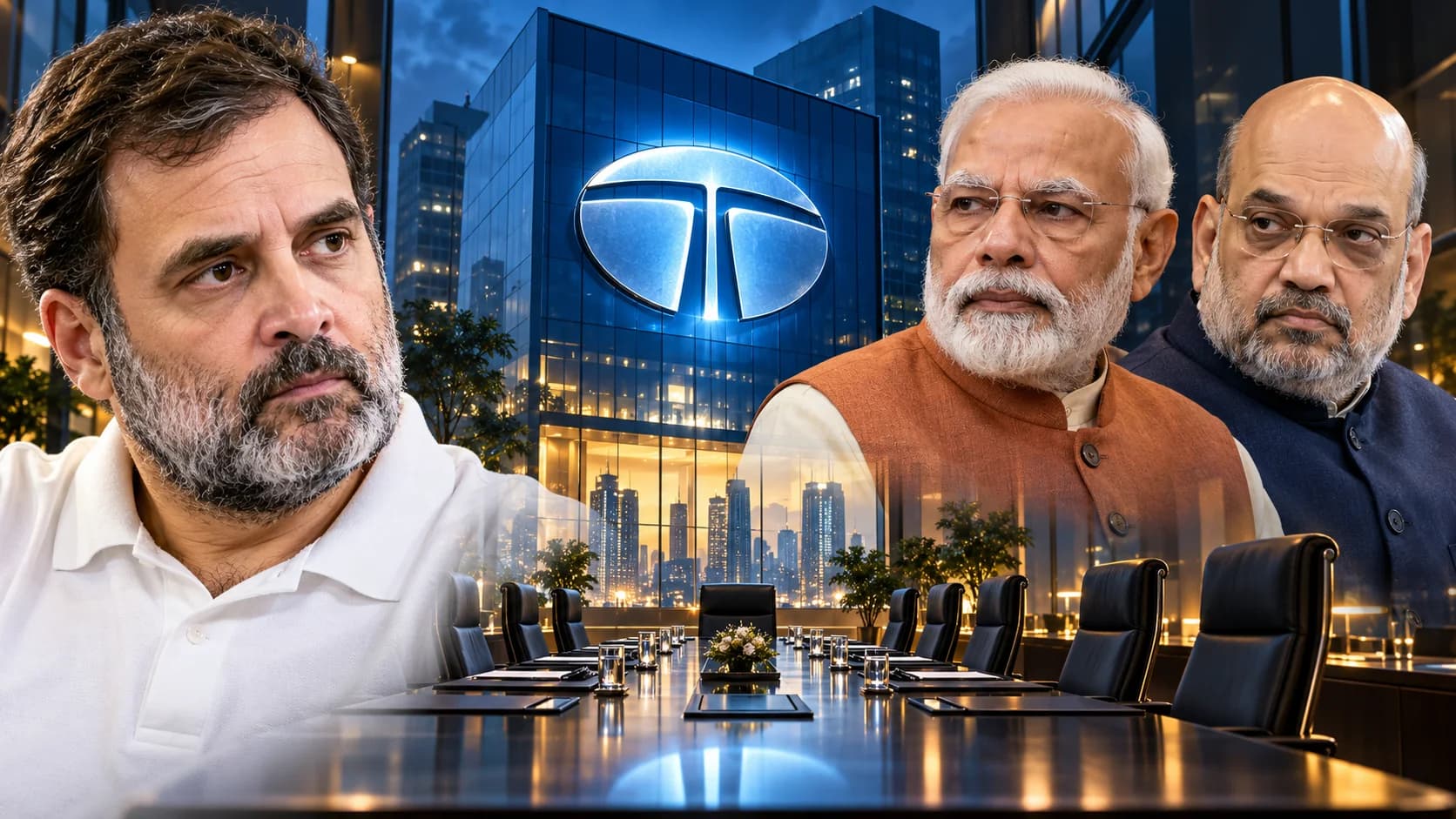 टाटा संस विवाद पर राहुल का मोदी–शाह पर निशाना, पुनर्नियुक्ति की प्रक्रिया पर उठे सवाल।