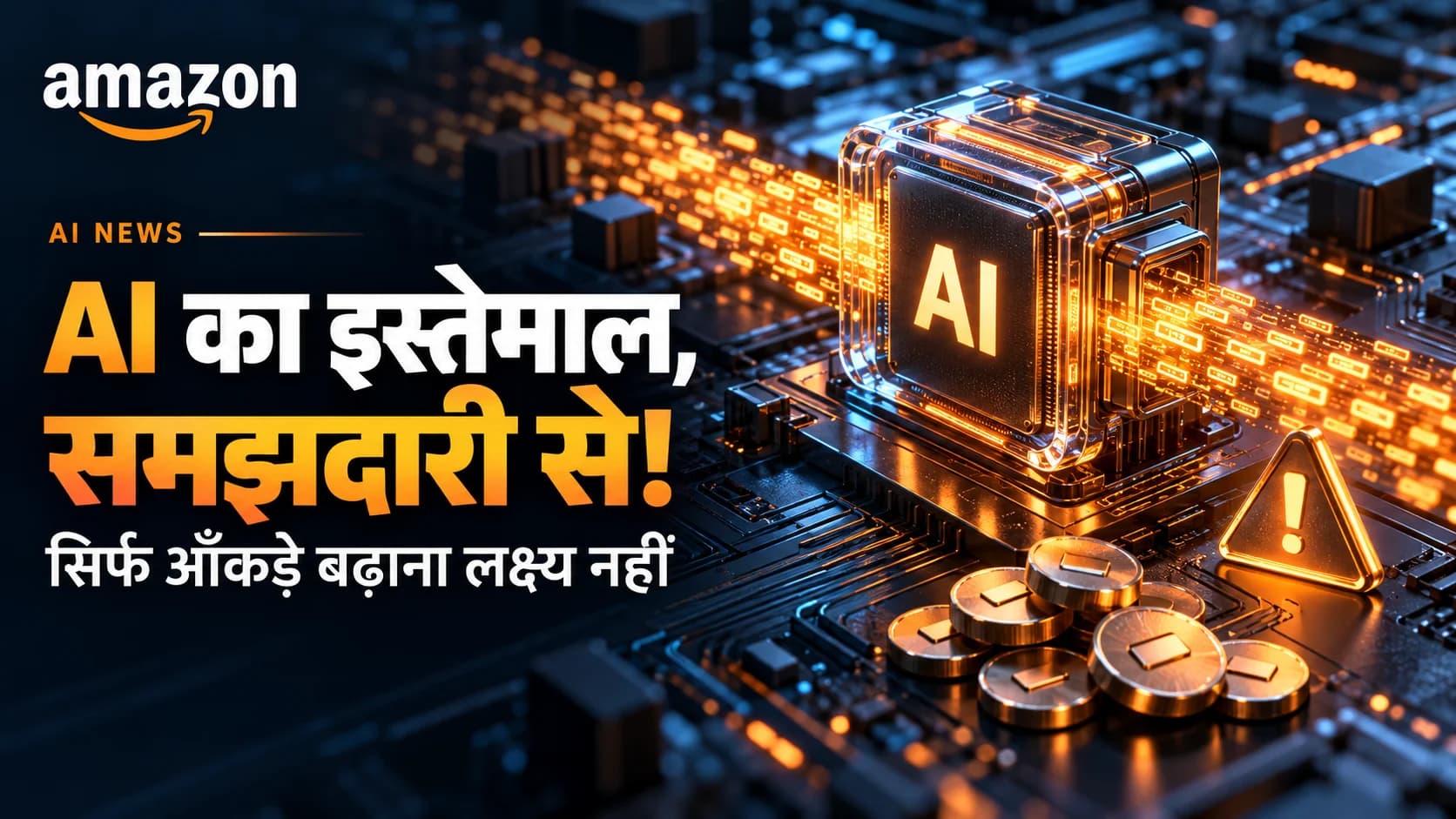 Amazon की चेतावनी: सिर्फ आँकड़े बढ़ाने के लिए AI इस्तेमाल करना पड़ सकता है महँगा।