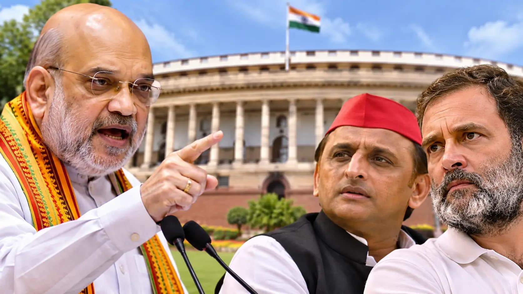 अमित शाह की राहुल गांधी और अखिलेश यादव को खुली चुनौती, बोले- SIR और वोट चोरी के आरोपों पर संसद में हो चर्चा