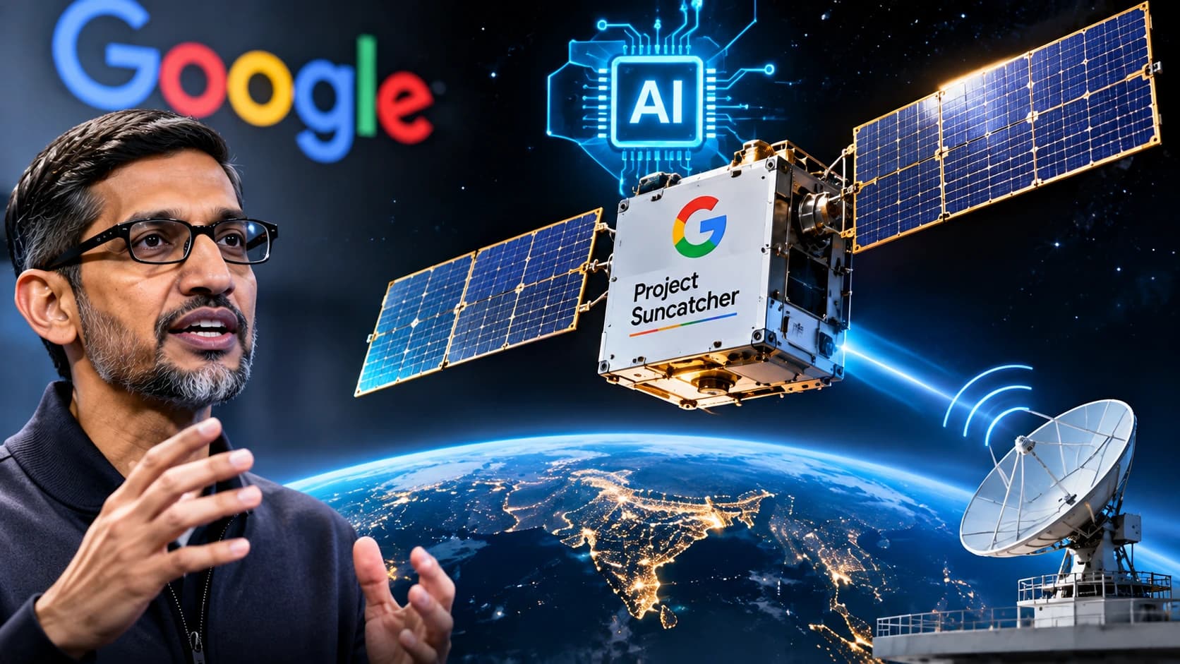 अंतरिक्ष में Google का AI प्रयोग सफल, सैटेलाइट से धरती पर मिला पहला जवाब; Project Suncatcher ने रचा नया इतिहास।