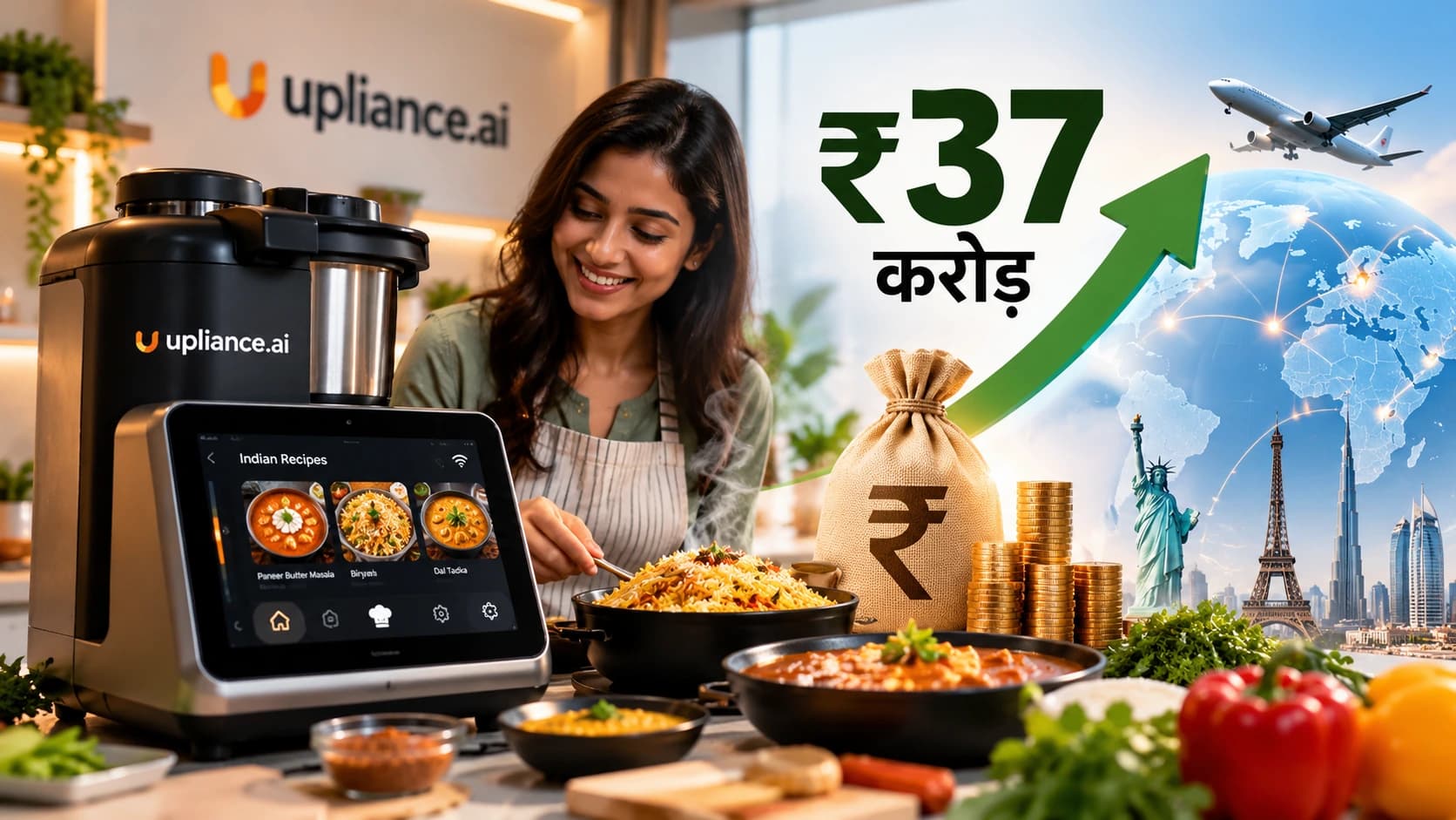 AI से खाना बनाने वाली मशीन बनाने वाला भारतीय स्टार्टअप जुटा सकता है ₹37 करोड़, upliance.ai की विदेशों में विस्तार की तैयारी ।